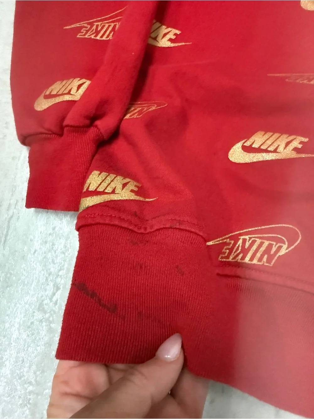 Vintage 90's Nike Crewneck sweatshirt all over Nike print